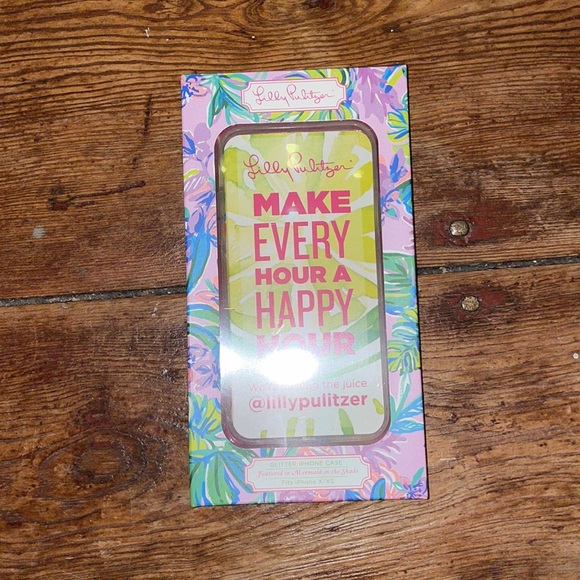 NWT Lilly Pulitzer Glitter iPhone Case - Picture 5 of 7